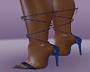 Blue Strappy Heels