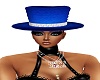 Blue ladies top hat