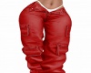 Cargo Pants-Red