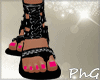 PhG] Black Roman Sandals