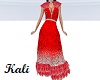 Red Fashion Gown