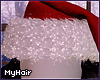 black curls + xmas hat