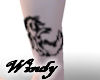 Wolf Ankle Tattoo