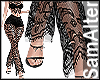 BLACK LACE MESH SET 1