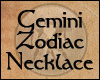 Gemini Zodiac Necklace F