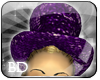 *Glittered Purple Hat*
