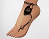 SL Heart Cross Feet Tatt