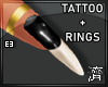 !E! Aima I Tattoo+Rings