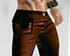 -hm- leather brown pants