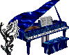 Royal Blue Grand Piano