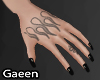 G. nails black + tattoo