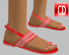 CD  Summer Sandals Red