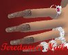 Beige Glitter Nail Art