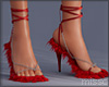 $ Shaggy Sandals RED