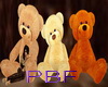 PBF*Bear Trio W/Poses