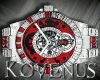(Kv) Red Crystal Watch