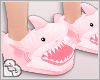 LL* Shark Slippers Pink