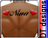 Nina hearts back tattoo