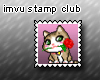Romantic Kitty stamp