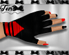 Black Red Gloves Nails