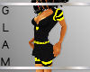 *G* Yellow Black Dress