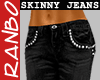 *R* Skinny Black Jeans