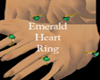 Emerald Heart Ring Left