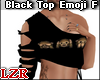 Black Top Emoji Fem