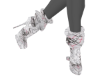F*BURB3RRY White Boots