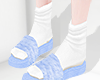 💕 Fur slippers blue