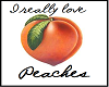 Peach Sticker