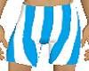 M shorts stripped teal