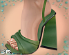 (S) 70s Green Wedges