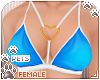 [Pets] Heart bra | Blue
