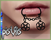 Pentagram Lip Chain