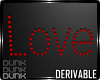 lDl LOVE Wall Sign