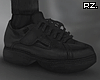 rz. Grunge Black Shoes