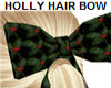 XMAS HOLLY HAIR BOW
