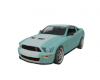 teal grey shelby mustang