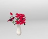 *RR* red flower vase