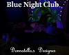 blue night club lounger