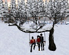 Snowy Tree with Swing