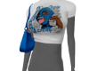 Gansta Bleu Top/Purse