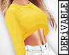 ! Yellow Crop Jumper