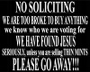 FH - No Soliciting