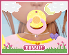 ✧ - pink duck paci