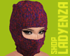 RED STATIC SKI MASK