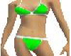 bikini white & green