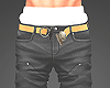 Open Belt Jeans