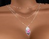 SURFBOARD NECKLACE PINK